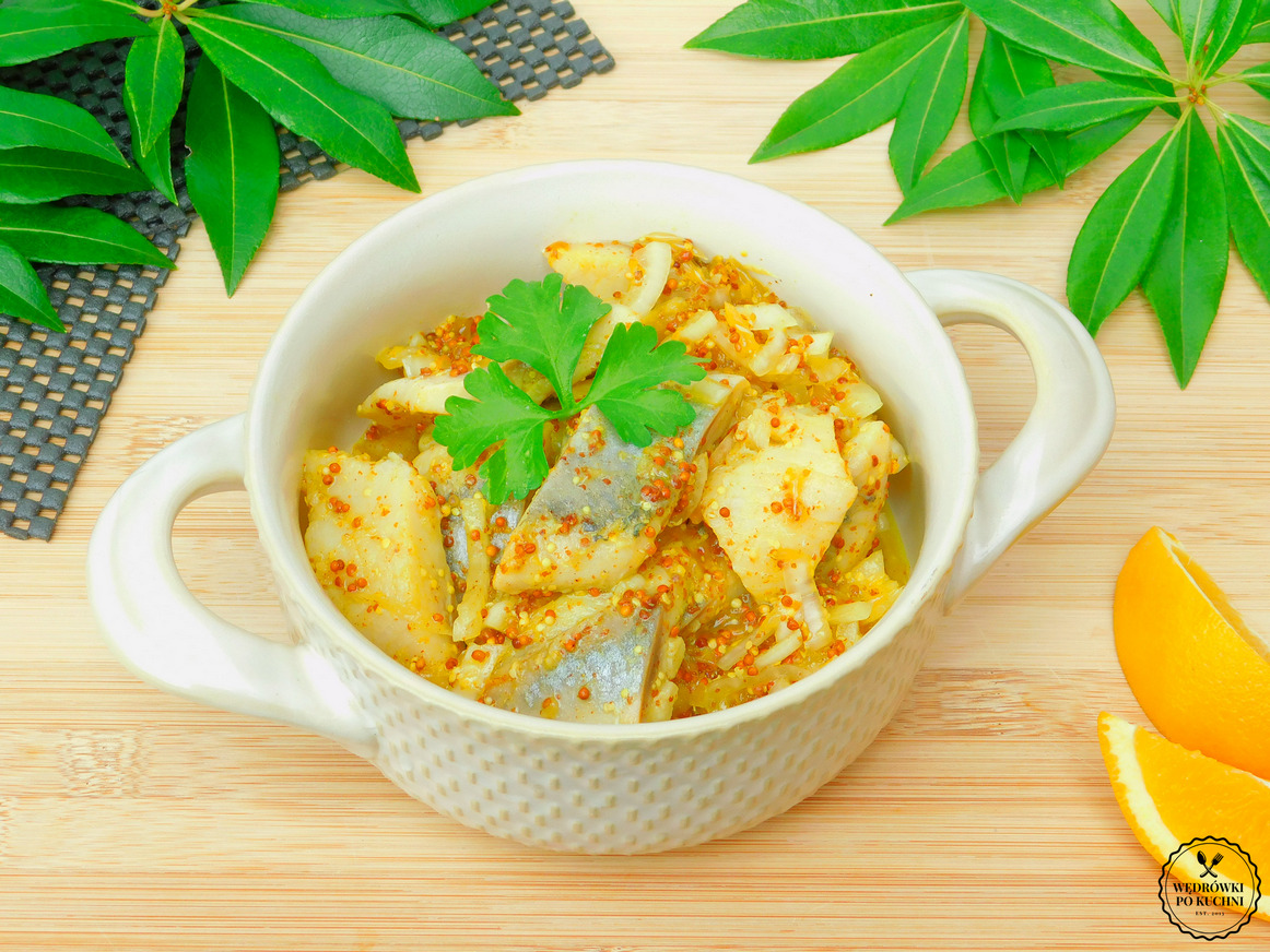 Śledzie w marynacie pomarańczowej